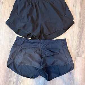 lululemon athletica Women's Black Athletic Shorts